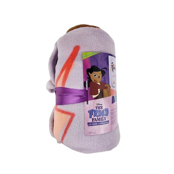 New Disney’s The Proud Family "Girl Power" Plush Blanket 46” x 60” - Picture 2 of 7